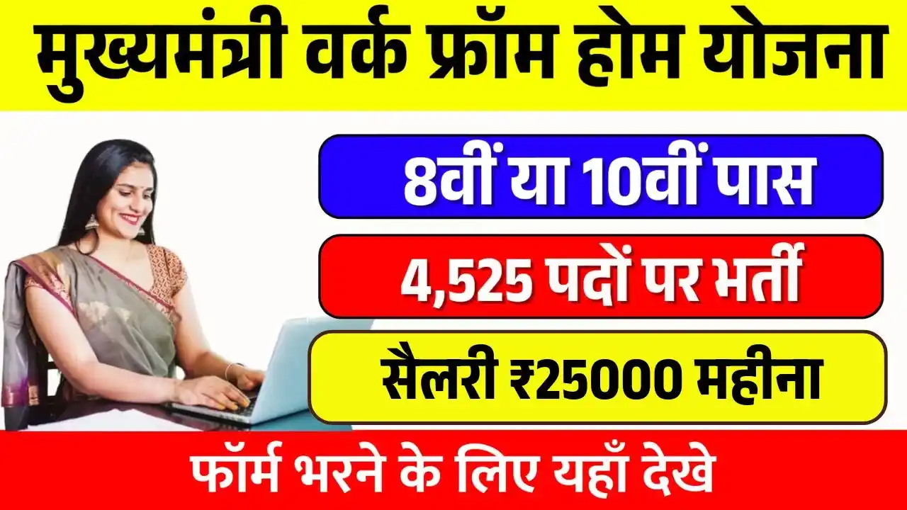 Mukhyamantri Work From Home Yojana 2025
