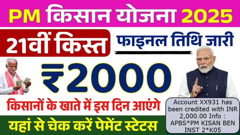 PM Kisan 21th Installment Date
